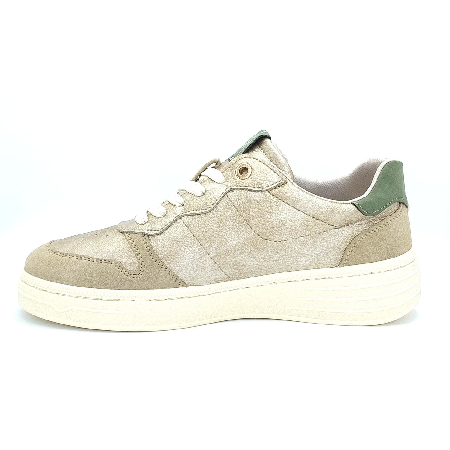 Mustang Cheyenne 1510-301-699 Women's Lace Up Padded Lightweight Fashion Trainer Gold
