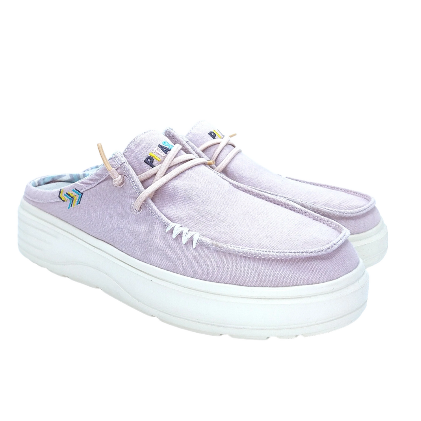 Walk In Pitas Caparica Women's Ultralight Platform Slip On Mule Lila