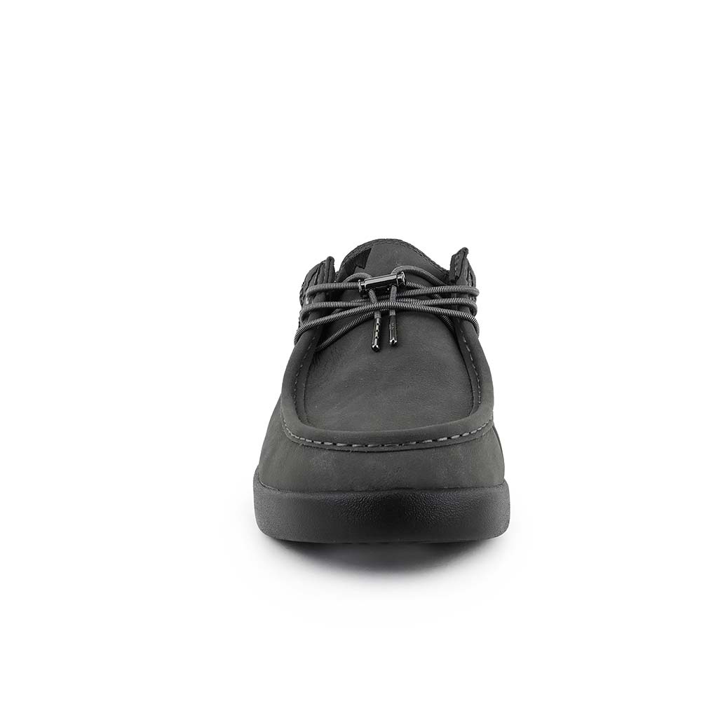 KickBack Haven Leather Men's Lightweight Water Resistant Slip On Shoe Grey