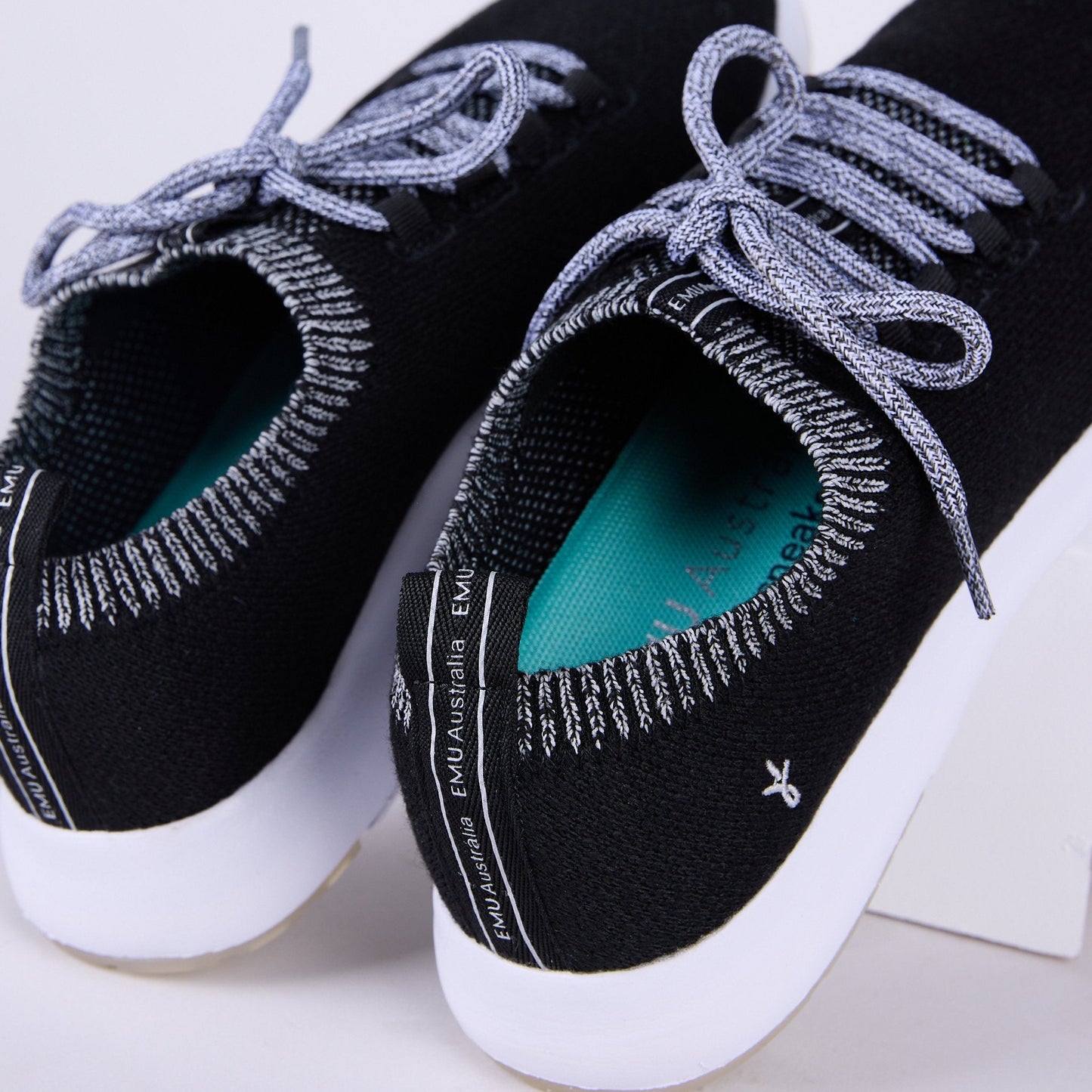 Emu Heidelberg Women's Machine Washable Wool Blend Lace Up Lightweight Sneaker Black