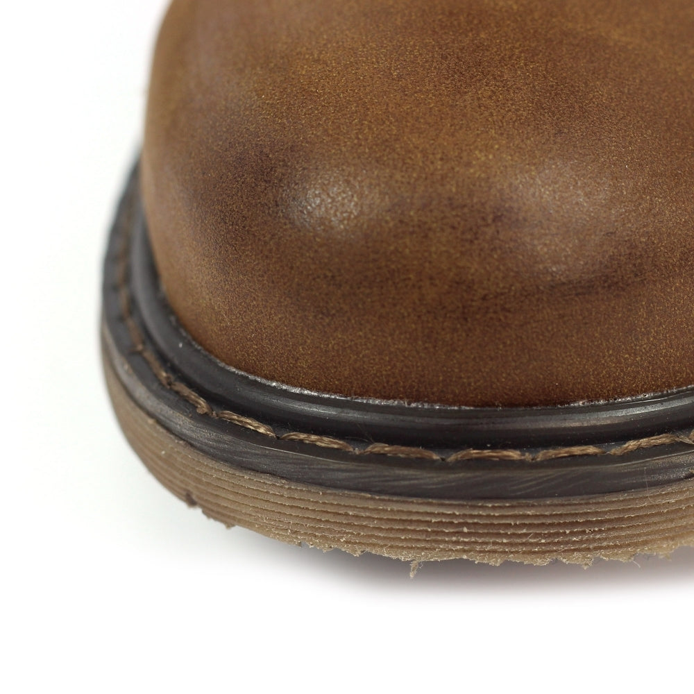 Lunar Benson III Women's Waterproof Lace Up/Zip Ankle Boot Tan