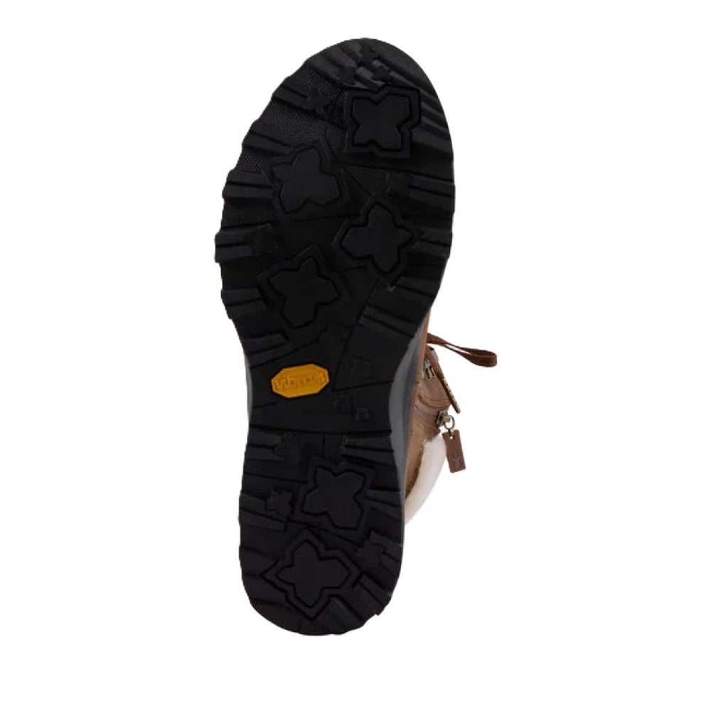 Emu Buller Women's Waterproof Sheepskin Lace & Zip Up Cosy Boot Oak