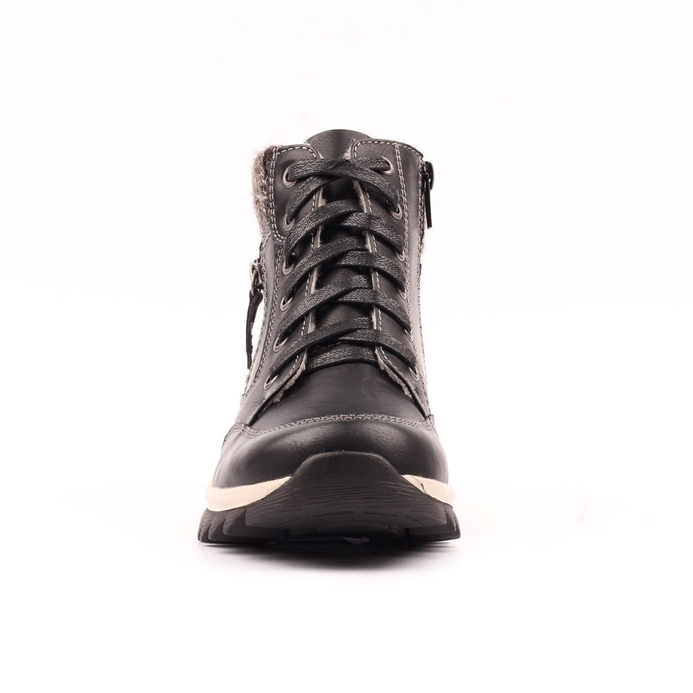 Lunar Buttermere Women's Waterproof Lace Up/Zip Ankle Boot Black