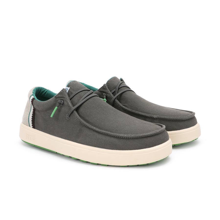 Walk In Pitas Cana Men's Lightweight Slip On Boat Shoe Gris Oscuro