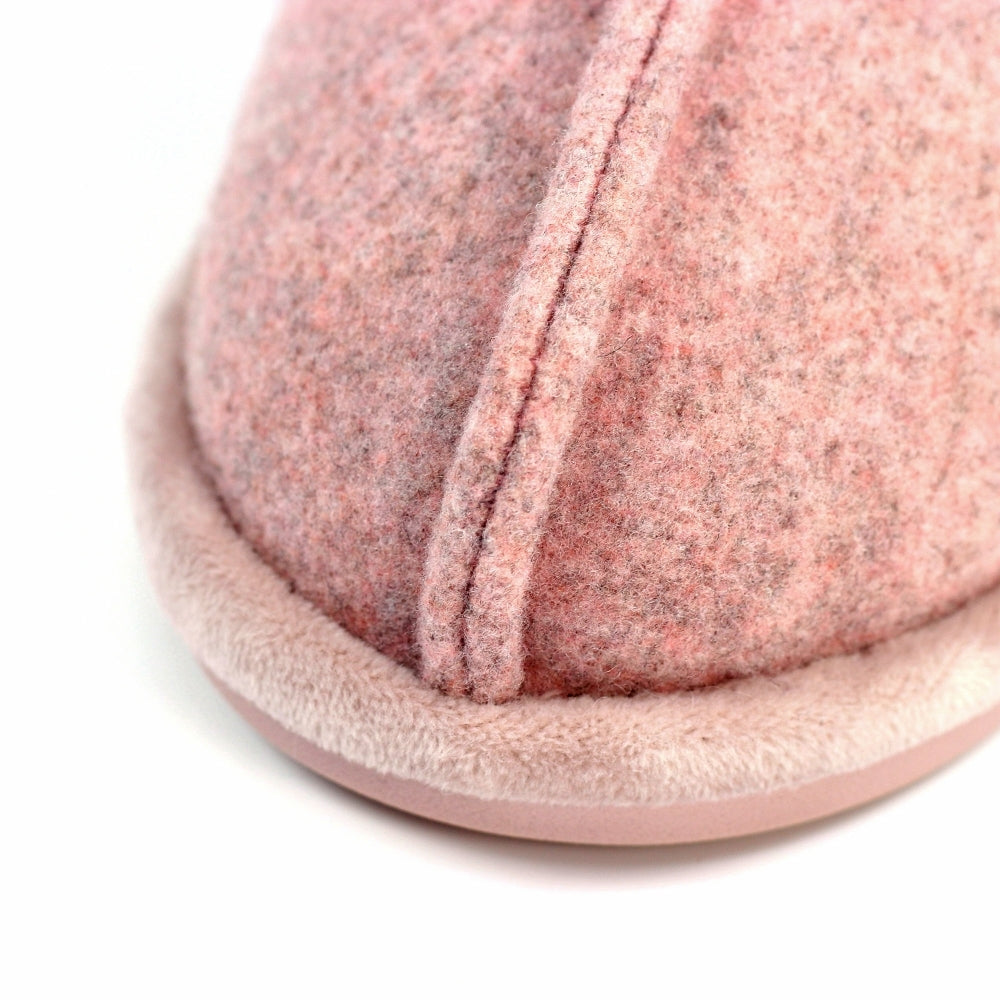Lunar Carol Women's Fur Lined Mule Slipper Pink
