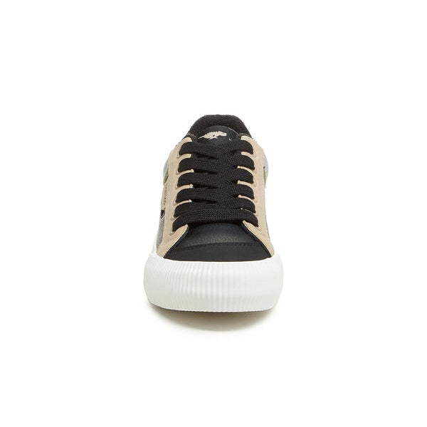 Rocket Dog Cheery Women's Colour Block Chunky Lace Up Platform Trainer Black Combo