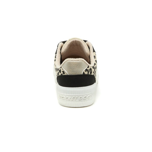 Rocket Dog Cheery Women's Colour Block Chunky Lace Up Platform Trainer Leopard Print