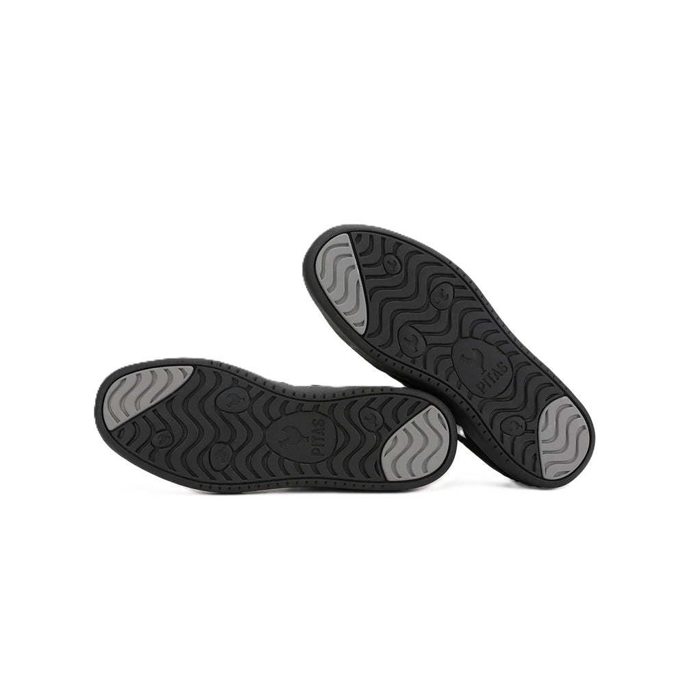 Walk In Pitas Claw Mesh Men's Lightweight Lace Up Sneaker Trainer Black