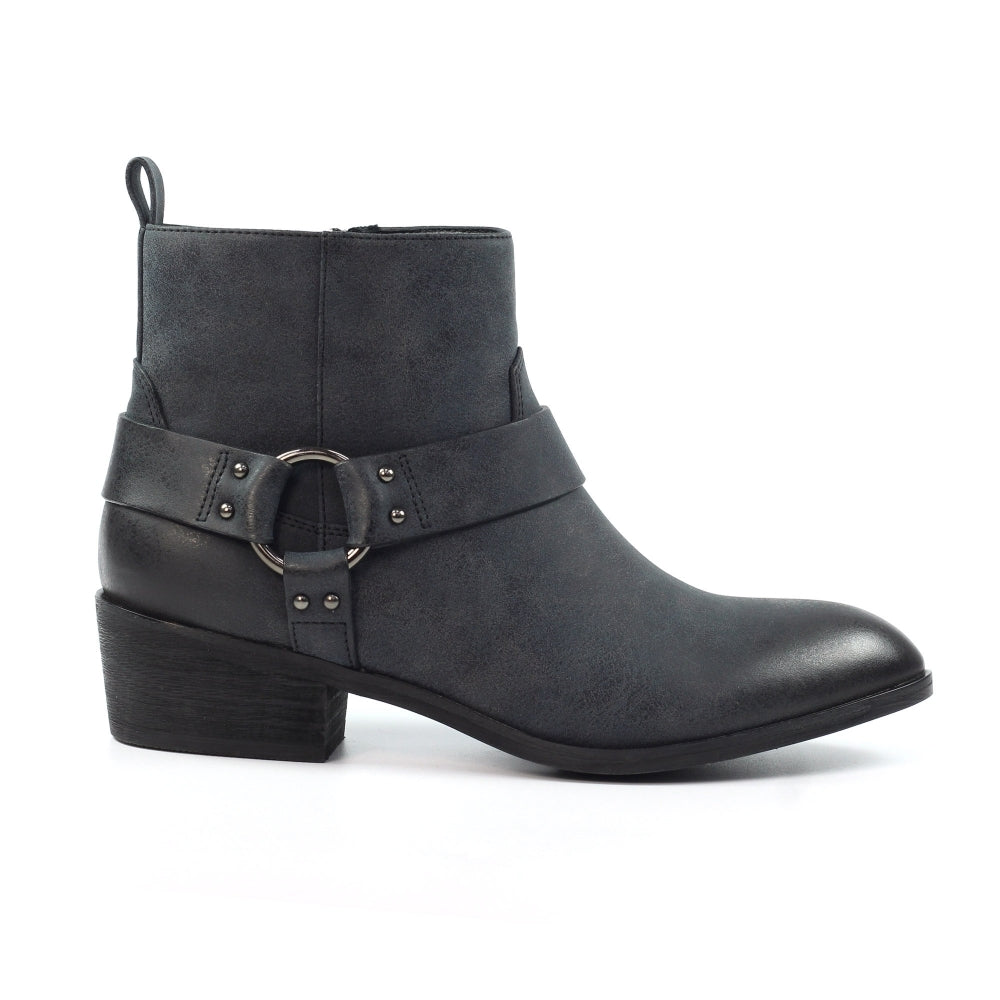 Lunar Dixie Women's Western Style Ankle Boot Grey