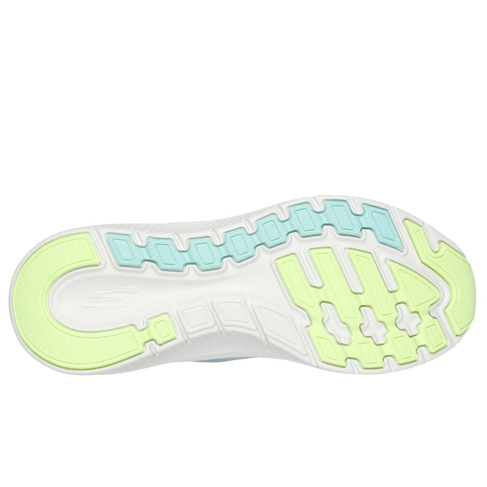 Skechers Arch Fit 2.0 Easy Chic Women's Slip-In Lace Up Trainer Blue/Lime