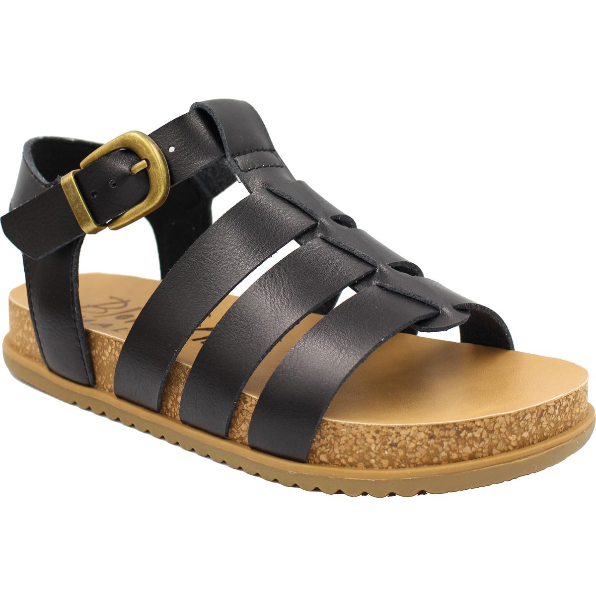 Blowfish Malibu Fillip Women's Fisherman Flatform Dye Cut Sandal Black