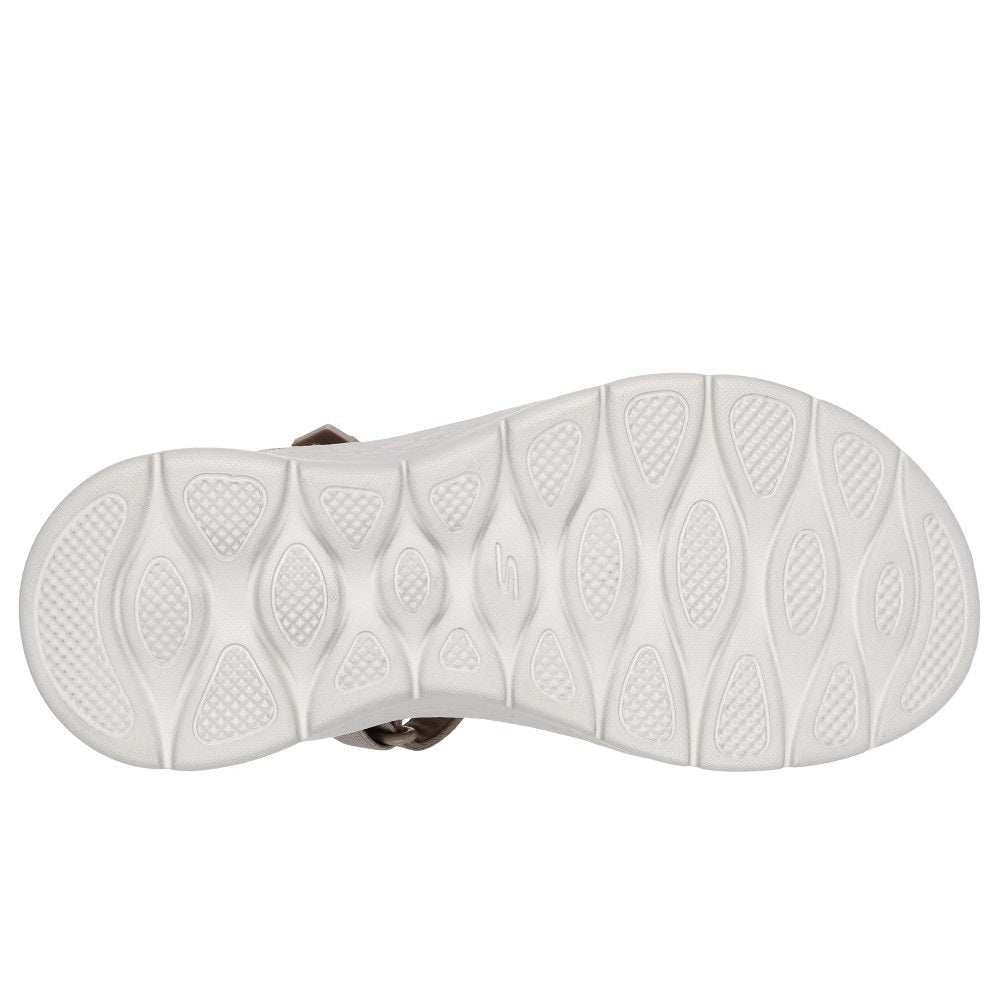 Skechers Go Walk Flex Illuminate Women's Slip In Ankle Strap Sandal Taupe