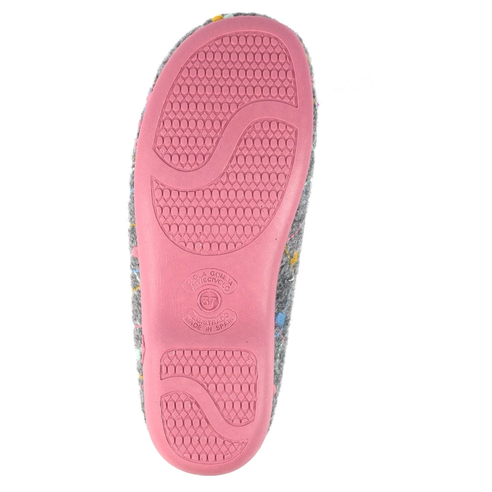 Lunar Helsinki Women's Full Slipper Grey