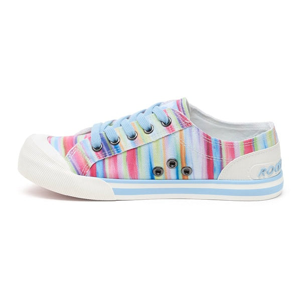 Rocket Dog Jazzin Dens Women's Lace Up Canvas Trainer Rainbow