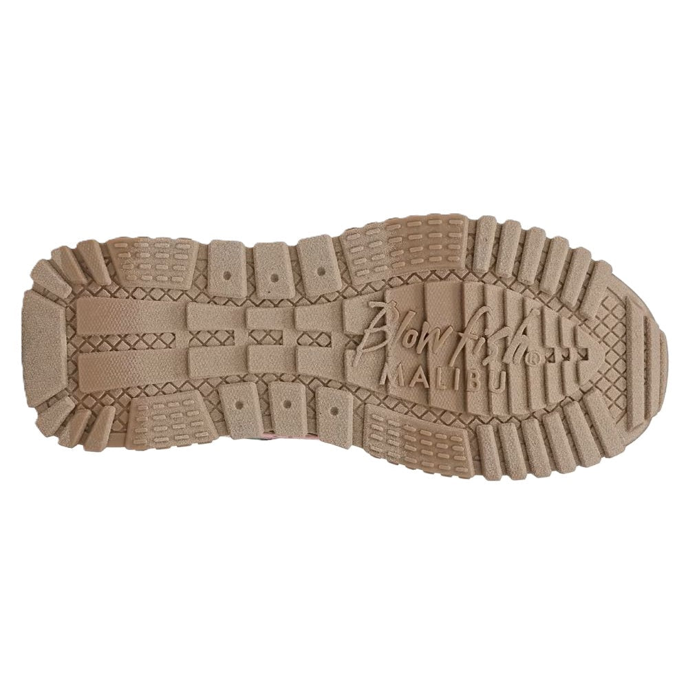 Blowfish Malibu Leo Women's Retro Funky Lace Up Trainer Cloud Blue / Leopard