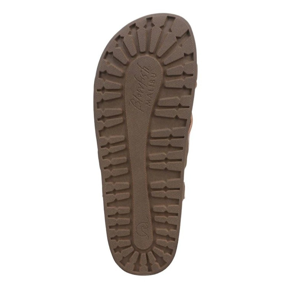 Blowfish Malibu Luster 2 Women's Buckle Strap Crisscross Vegan Sandal Scotch Brown
