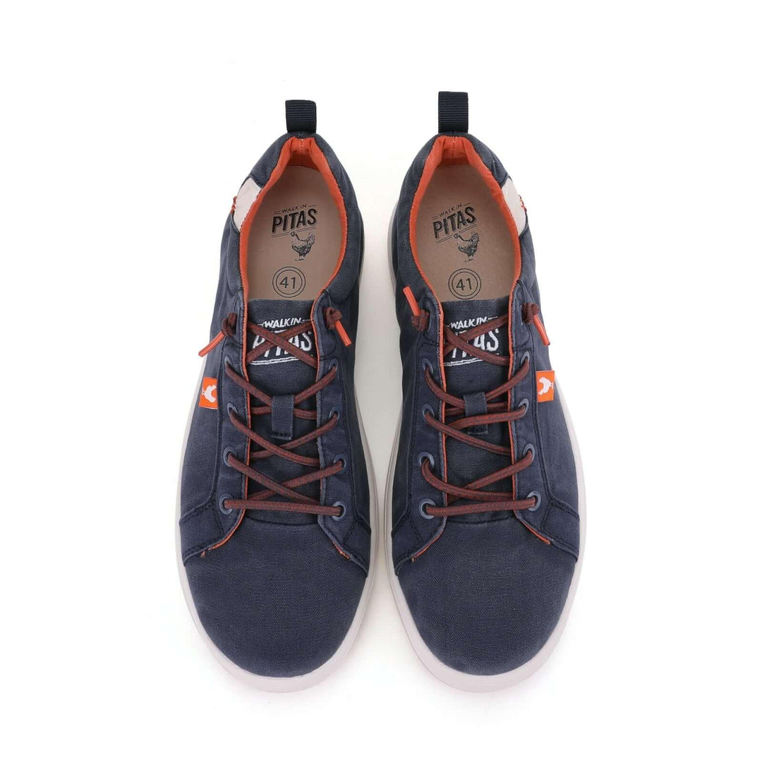 Walk In Pitas Malibu Men's Lightweight Hi-Grip Lace Up Sneaker Trainer Periscope