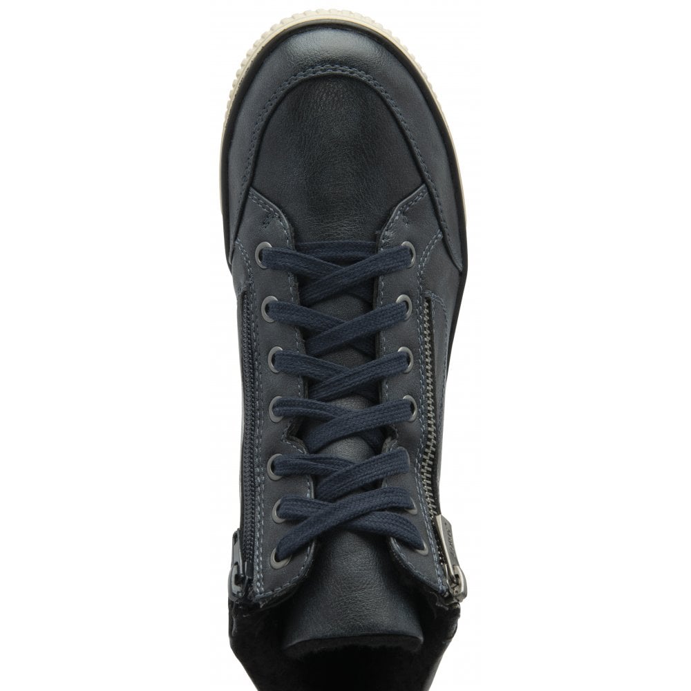 Lotus Bellatrix Women's Lace Up / Zip Up Ankle Boot Navy