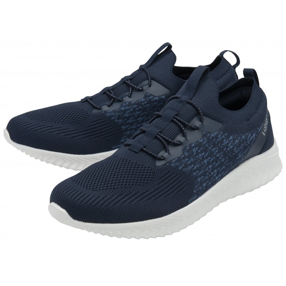 Lotus Cadiz Men's Lightweight Slip On Casual Trainer Navy