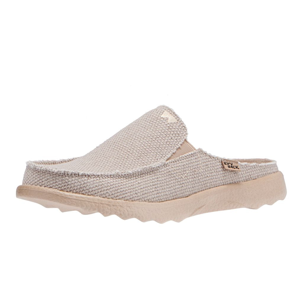 KickBack Chaise 2.0 Men's Lightweight Canvas Slip On Shoe Off White