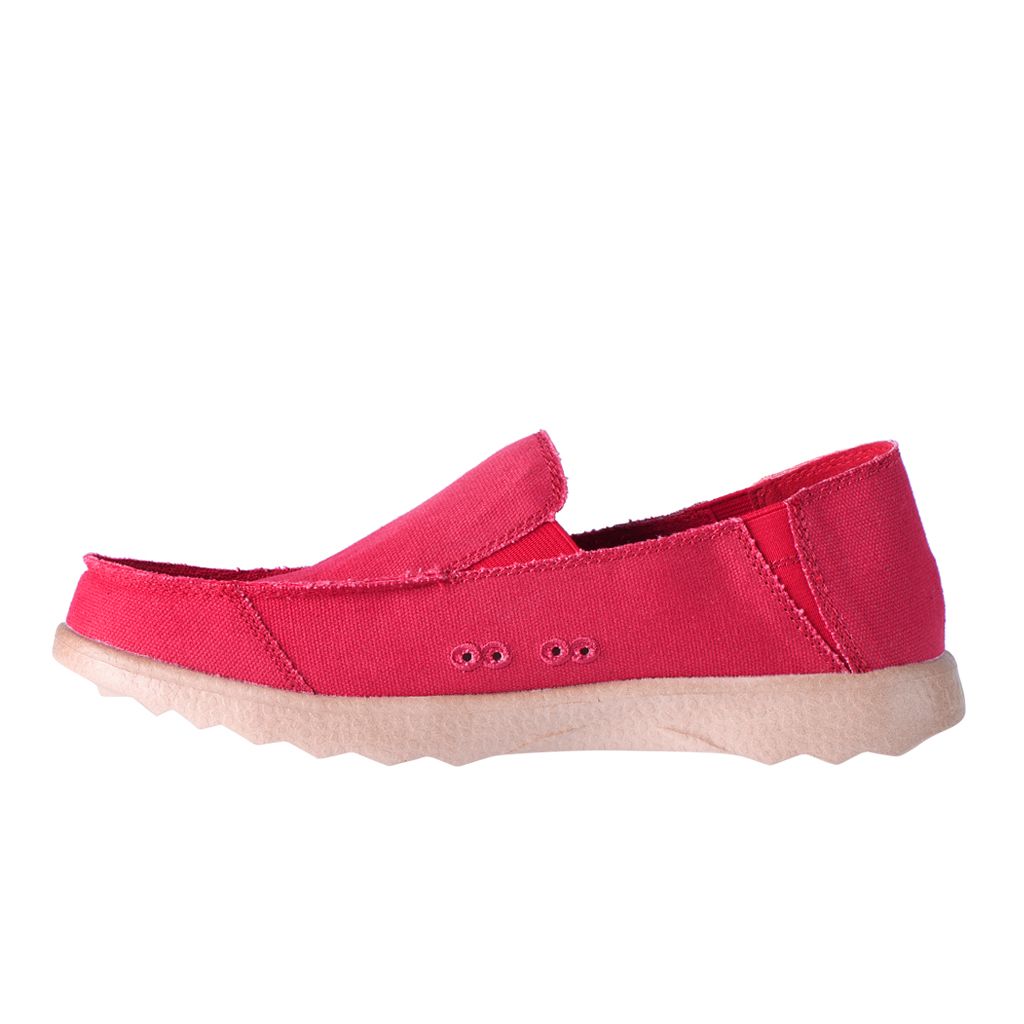 KickBack Couch 2.0 Men's Lightweight Canvas Slip On Shoe Red