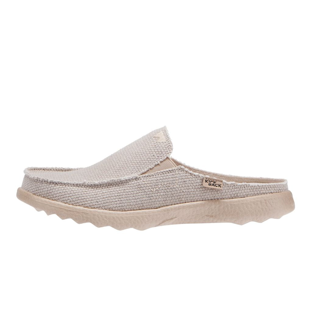 KickBack Chaise 2.0 Men's Lightweight Canvas Slip On Shoe Off White