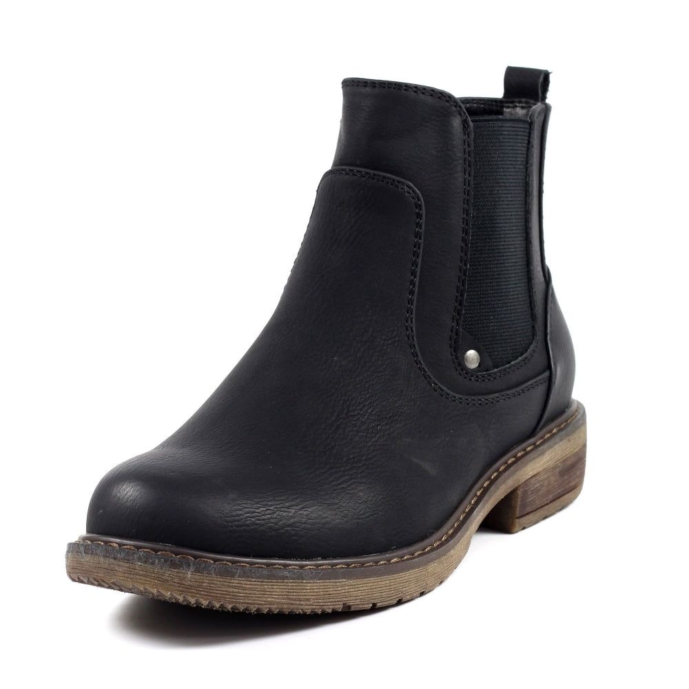Lunar Roxie II Women's Zip Up Chelsea Ankle Boot Black