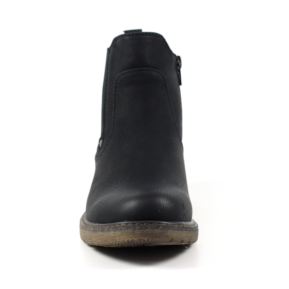 Lunar Roxie II Women's Zip Up Chelsea Ankle Boot Black