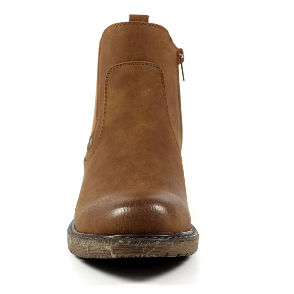 Lunar Roxie II Women's Zip Up Chelsea Ankle Boot Tan