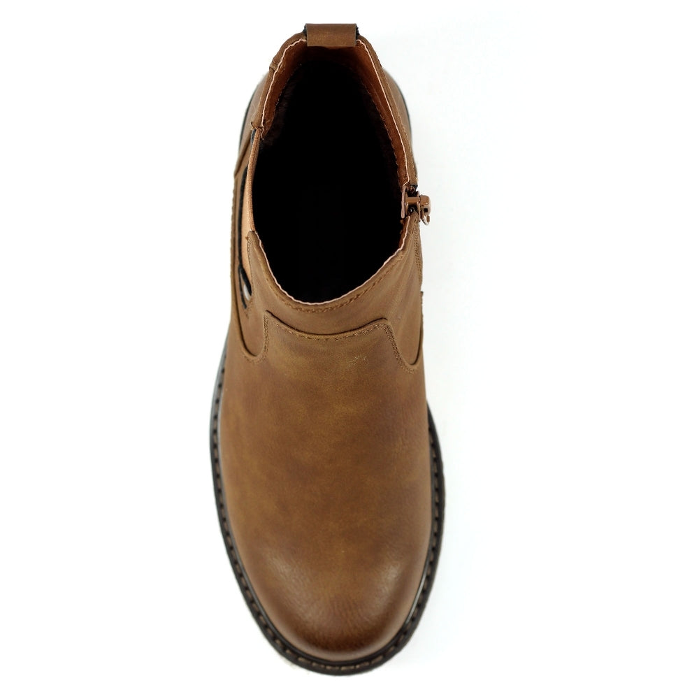 Lunar Roxie II Women's Zip Up Chelsea Ankle Boot Tan