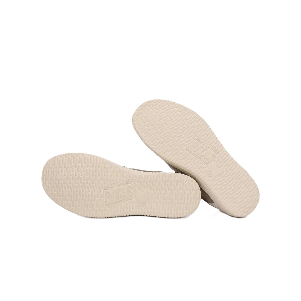 Walk In Pitas Ryan Men's Lightweight Wally Slip On Canvas Shoe Taupe