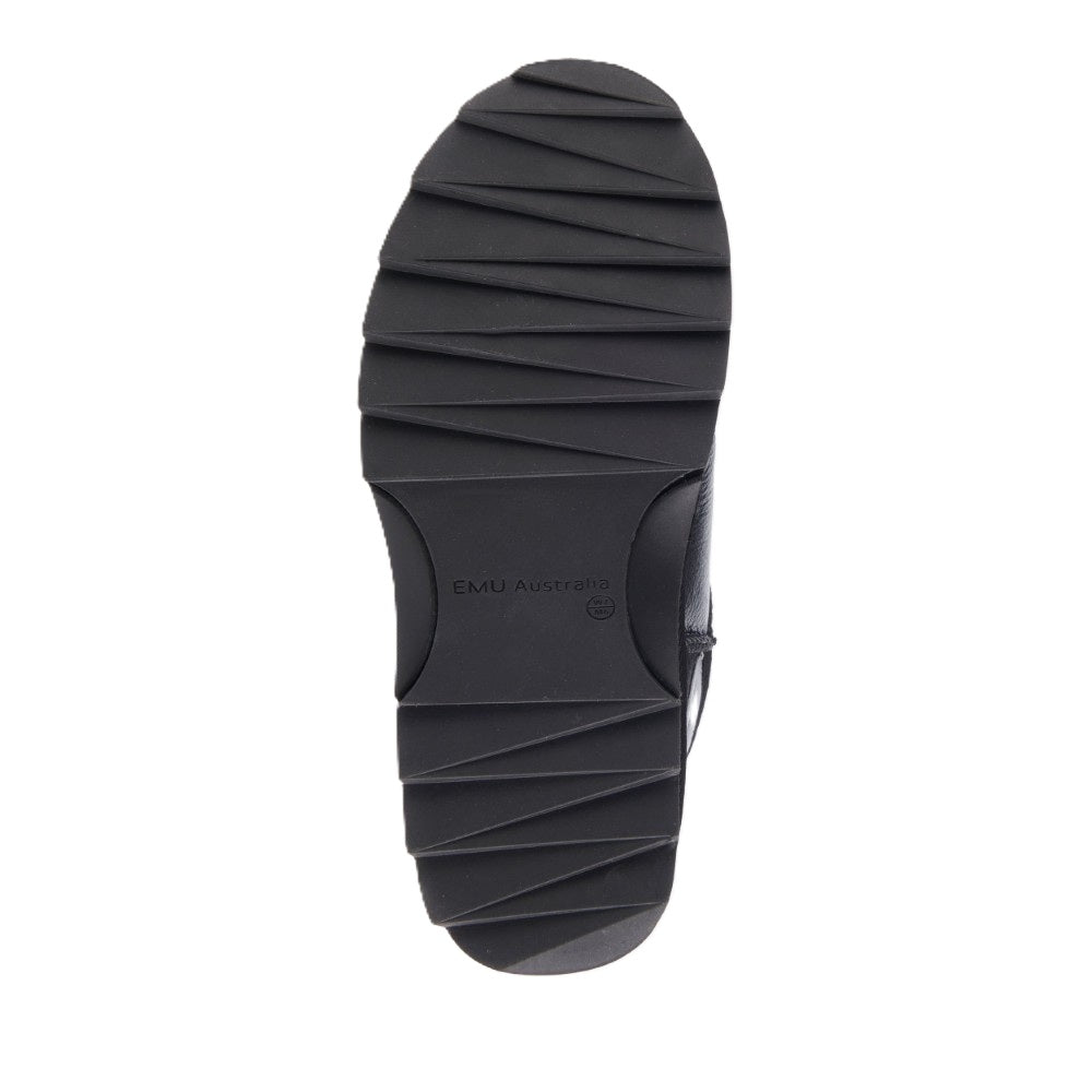 Emu Sharky Micro Town Women's Water Resistant Sheepskin Pull On Cosy Boot Black