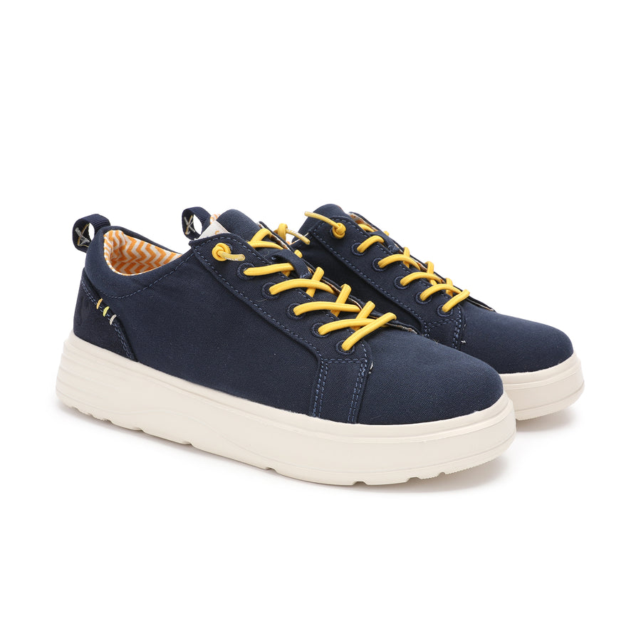 Walk In Pitas Sitges Women's Lightweight Platform Trainer Marino
