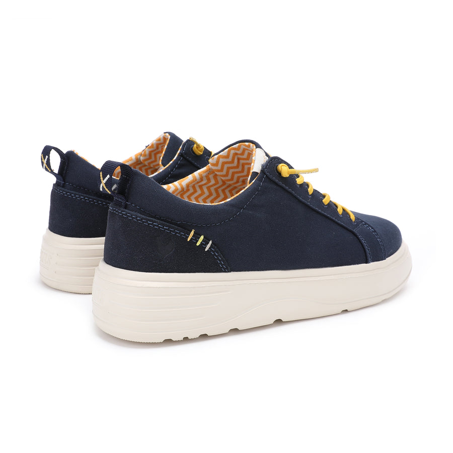 Walk In Pitas Sitges Women's Lightweight Platform Trainer Marino