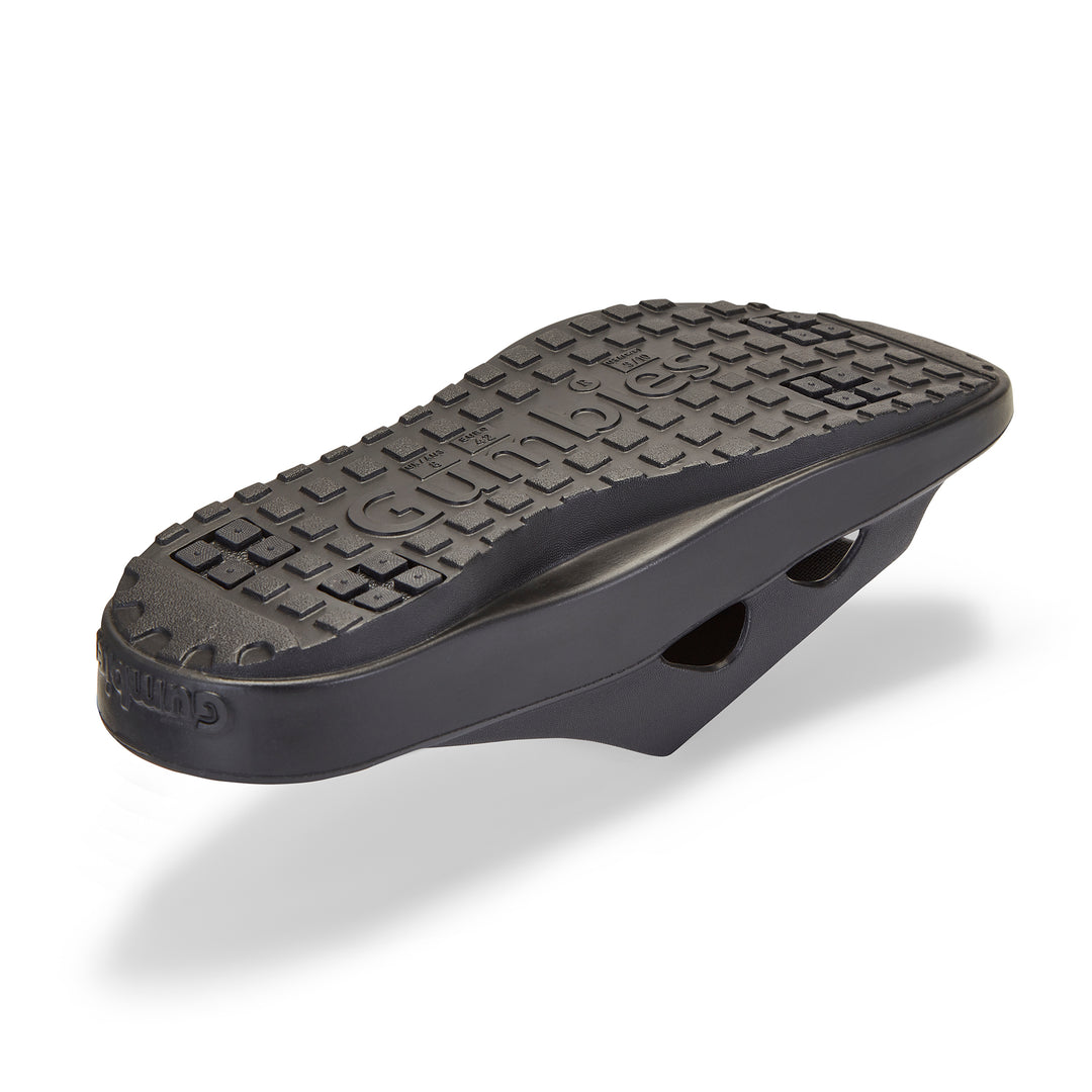 Gumbies SpaSole Men's Lightweight Recycled Rubber Slip On Slider Black