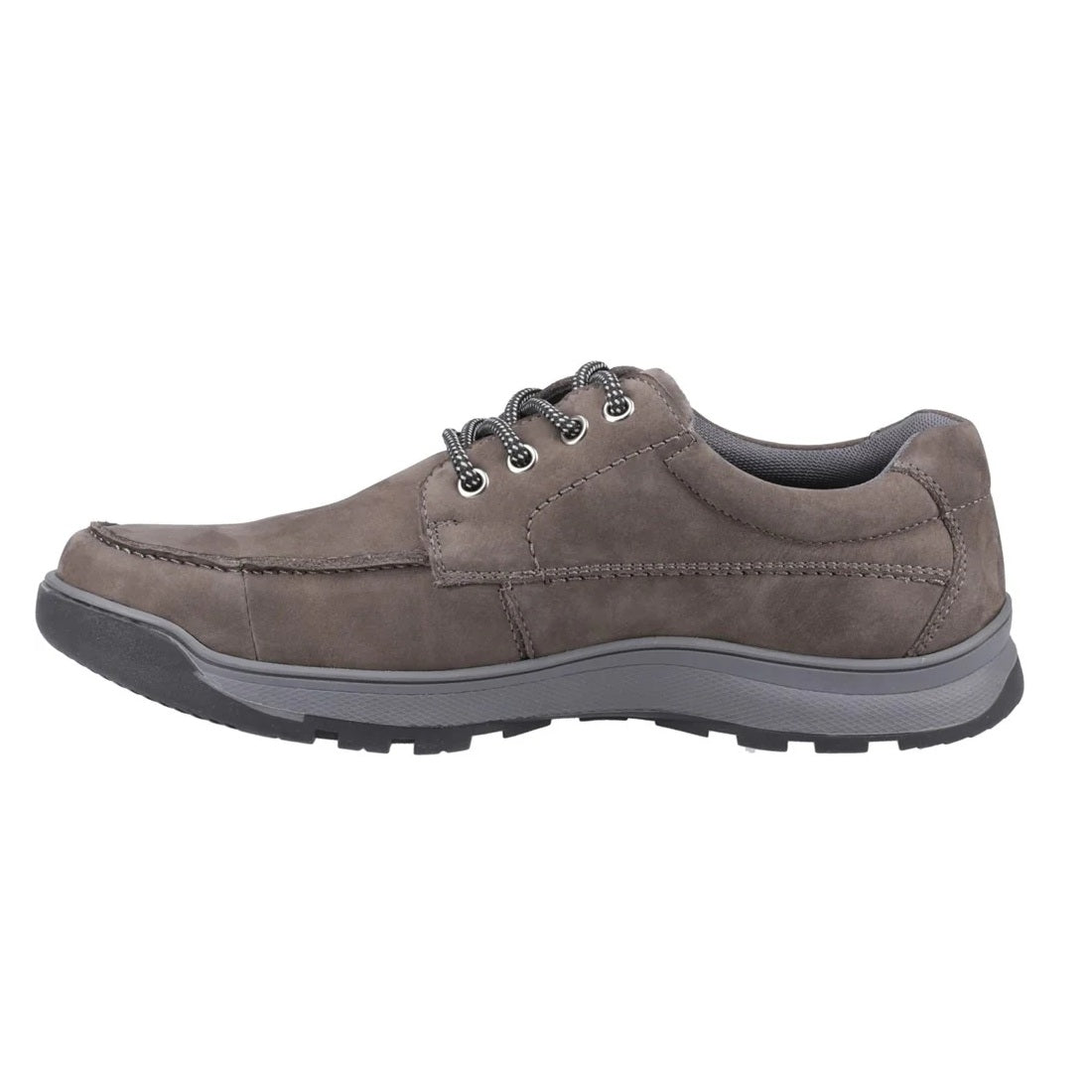 Hush Puppies Tucker Men's Casual Leather Nubuck Lace Up Shoe Grey