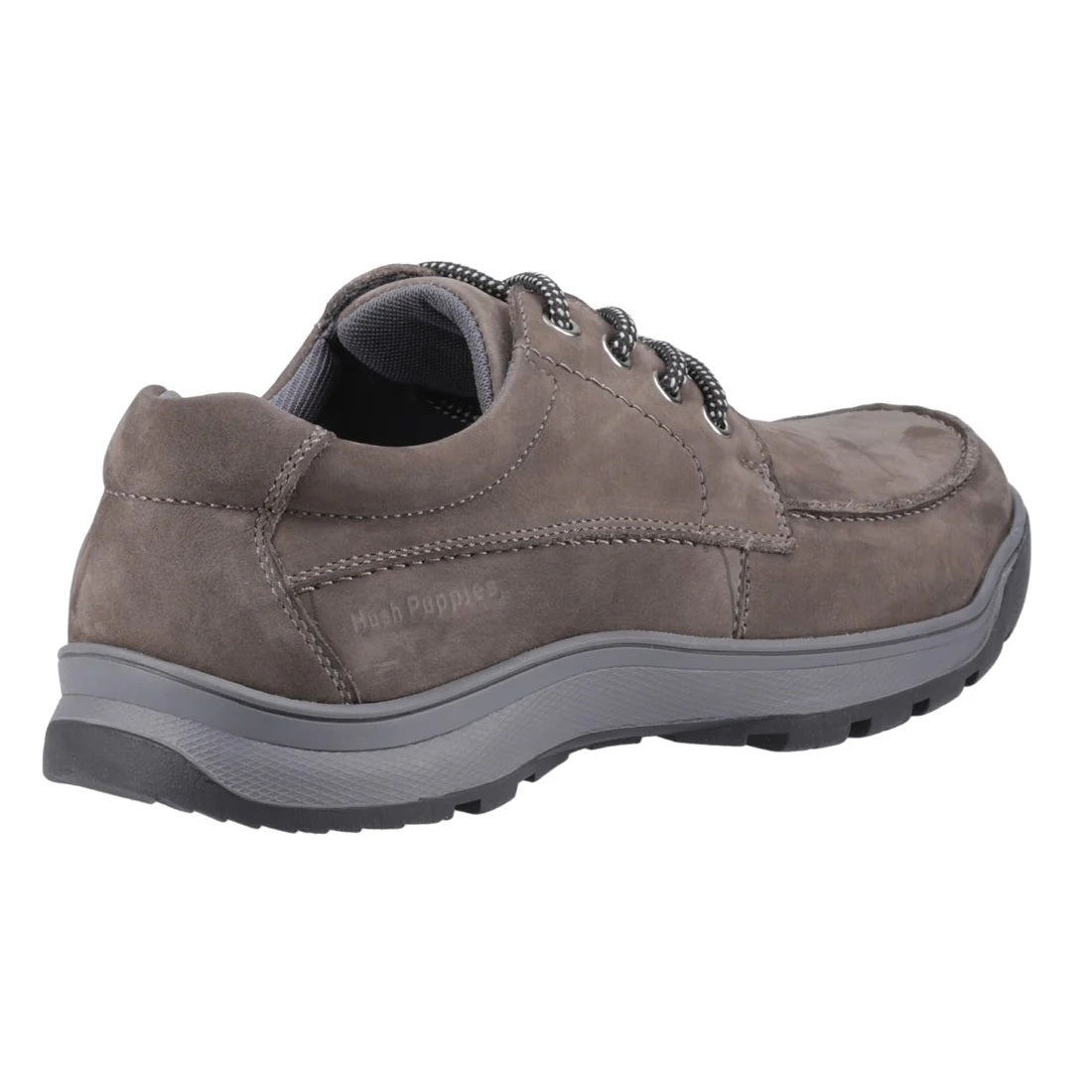 Hush Puppies Tucker Men's Casual Leather Nubuck Lace Up Shoe Grey
