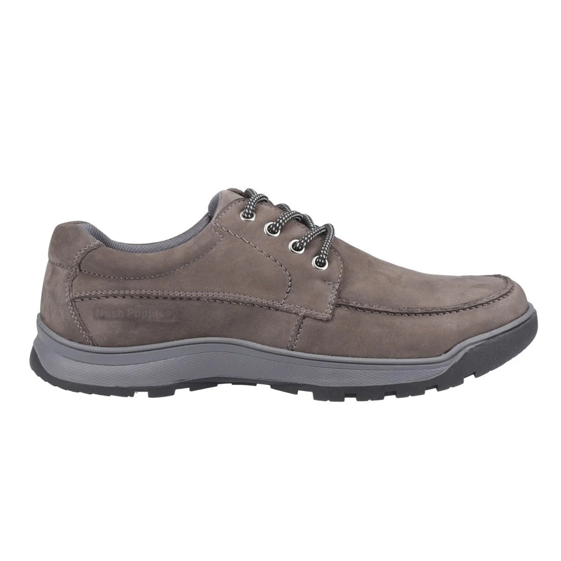 Hush Puppies Tucker Men's Casual Leather Nubuck Lace Up Shoe Grey