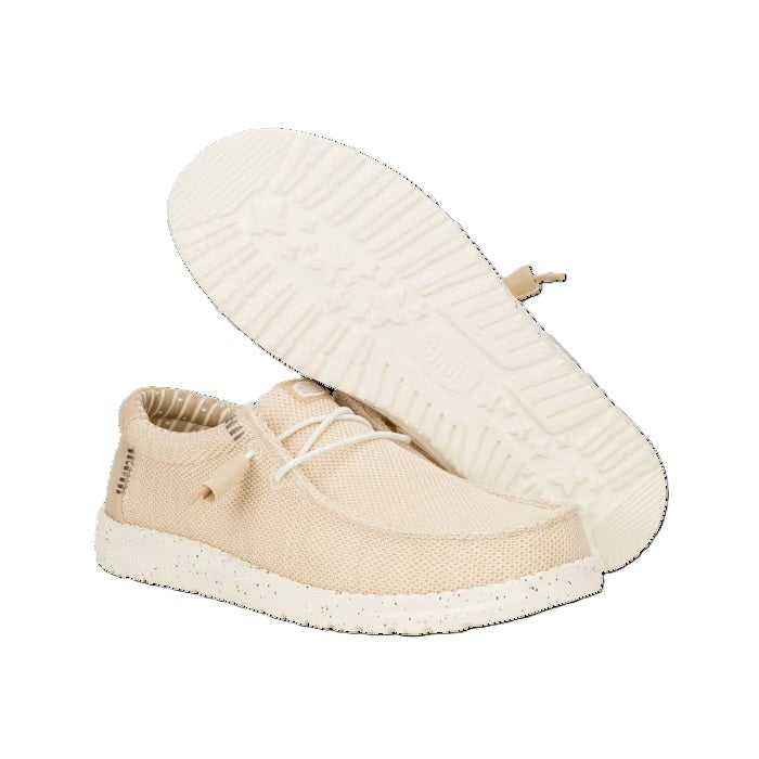 Hey Dude Wally Sox Men's Slip On Casual Shoe Irish Cream / Egret