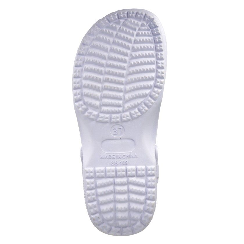 DEK Women's Perforated Swing Bar Clog White