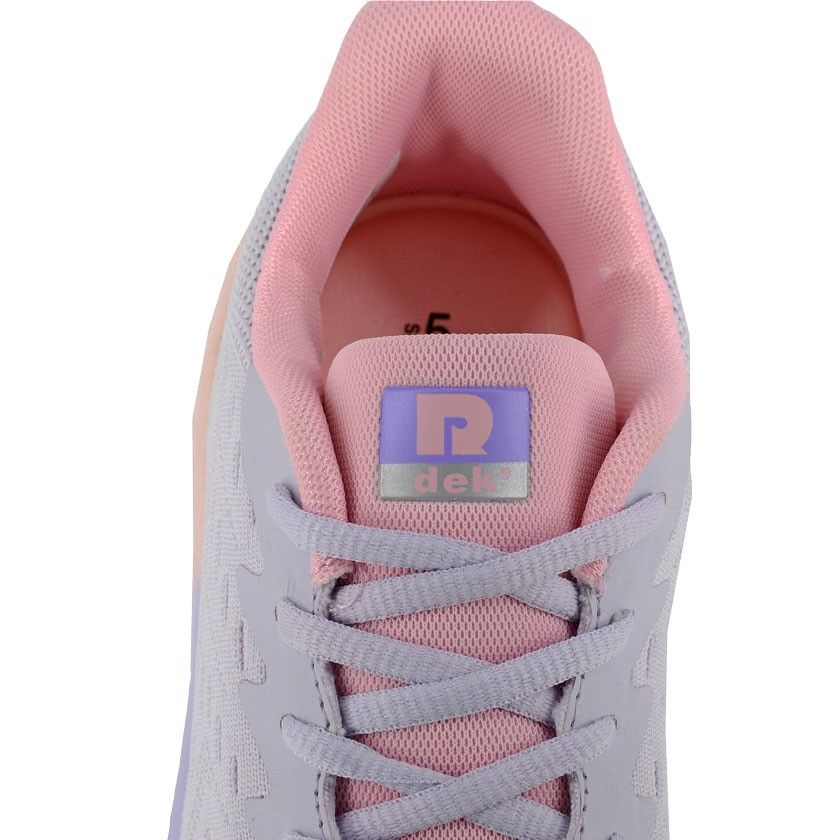 DEK Heron Women's 5 Eye Lace Up Superlight Trainer Lilac/Pink