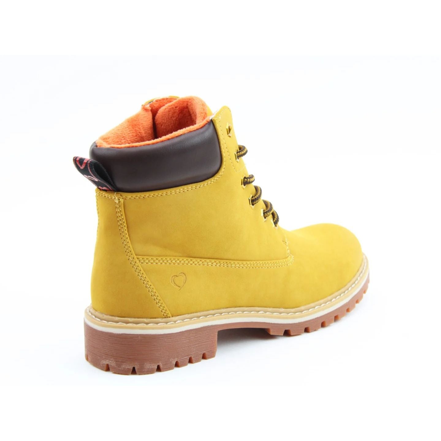 Heavenly Feet Gina Women's Lace Up Ankle Boot Mustard