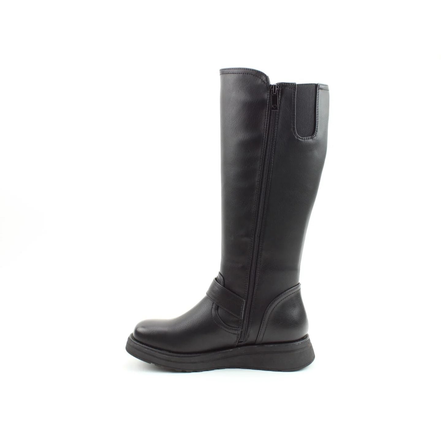 Heavenly Feet Rubymae2 Women's Zip Up Tall Calf Boot Black
