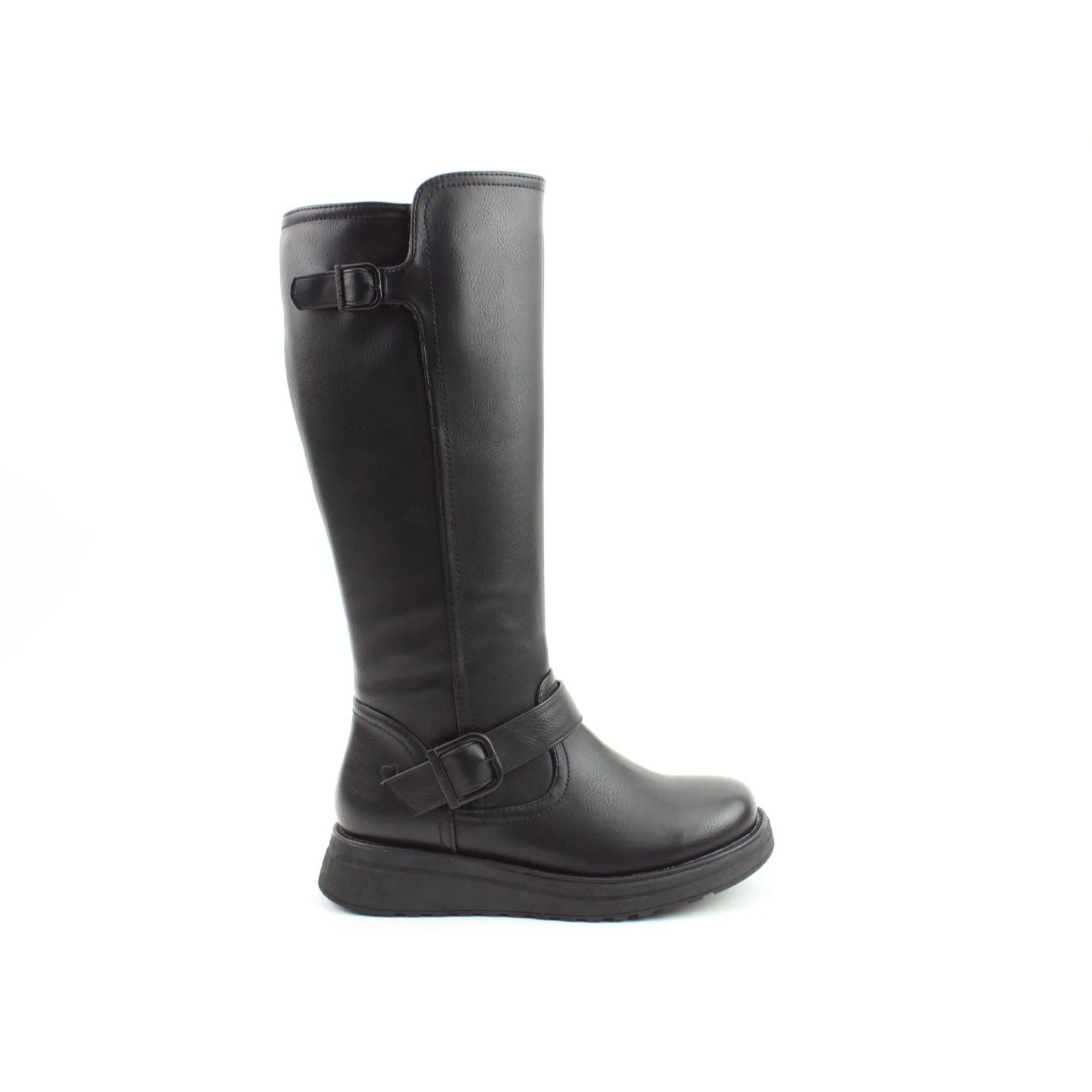 Heavenly Feet Rubymae2 Women's Zip Up Tall Calf Boot Black