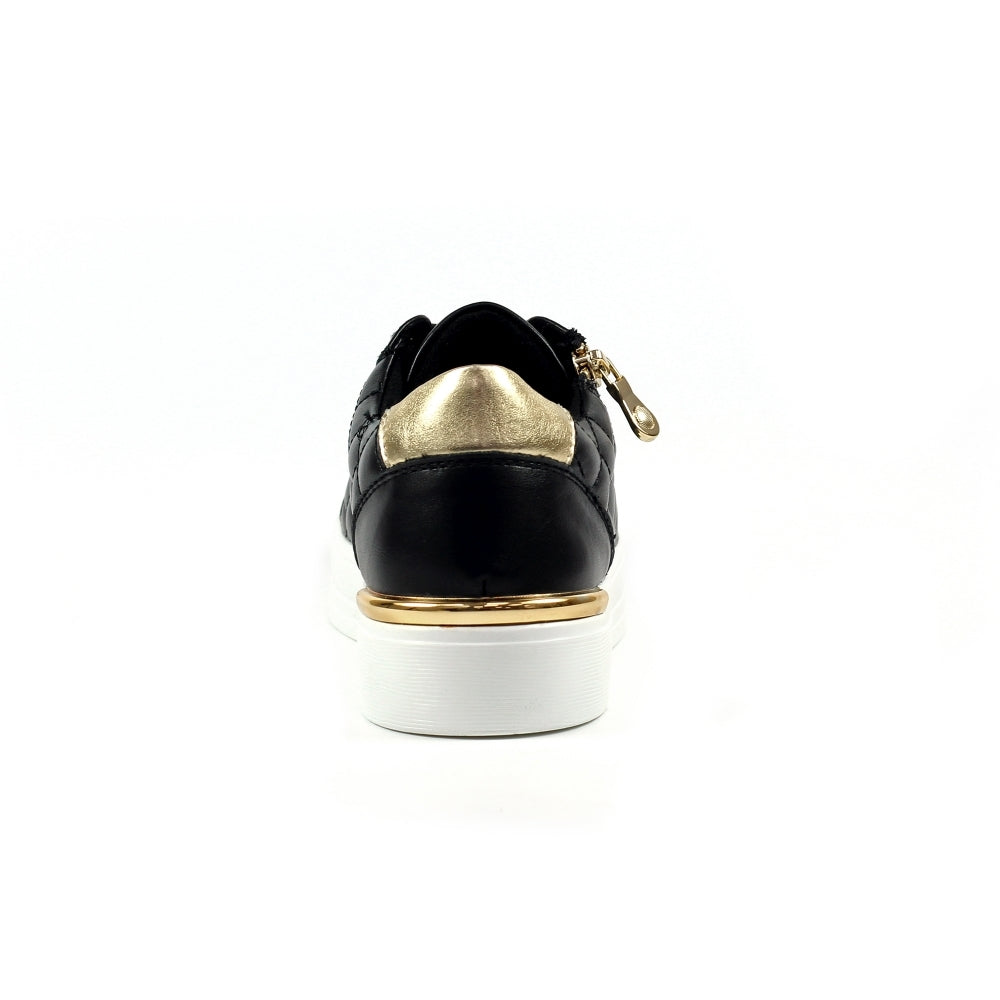 Lunar Xenon Women's Lace Up / Zip Up Platform Trainer Black