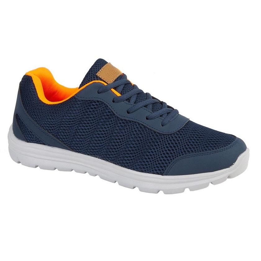 DEK Hyde Park Men's Lightweight Lace Up Jogger Navy/Orange