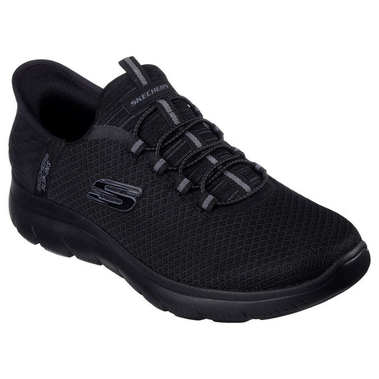 Skechers Summits High Range Men's Slip-In Memory Foam Trainer Black