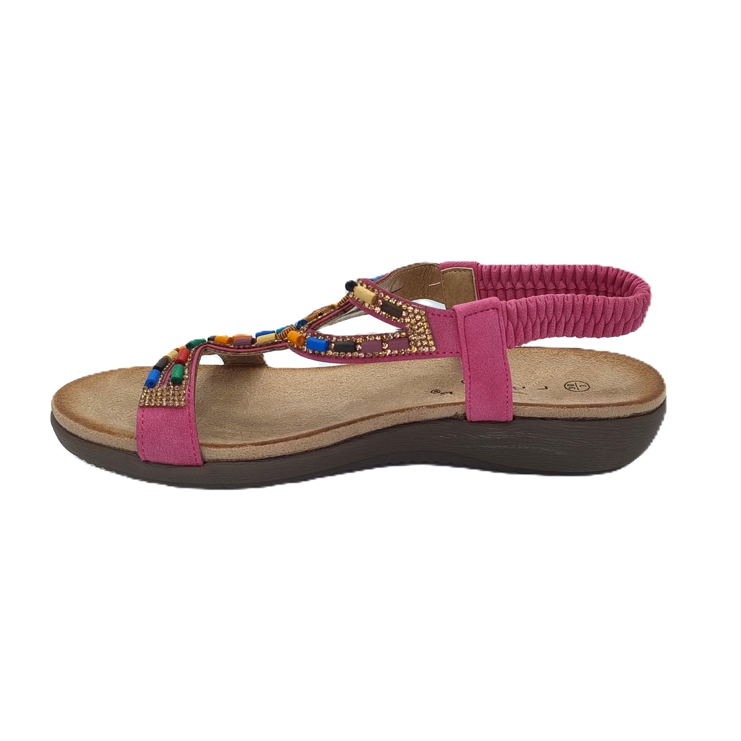 Lunar Mariella Women's Beaded Sandal Pink