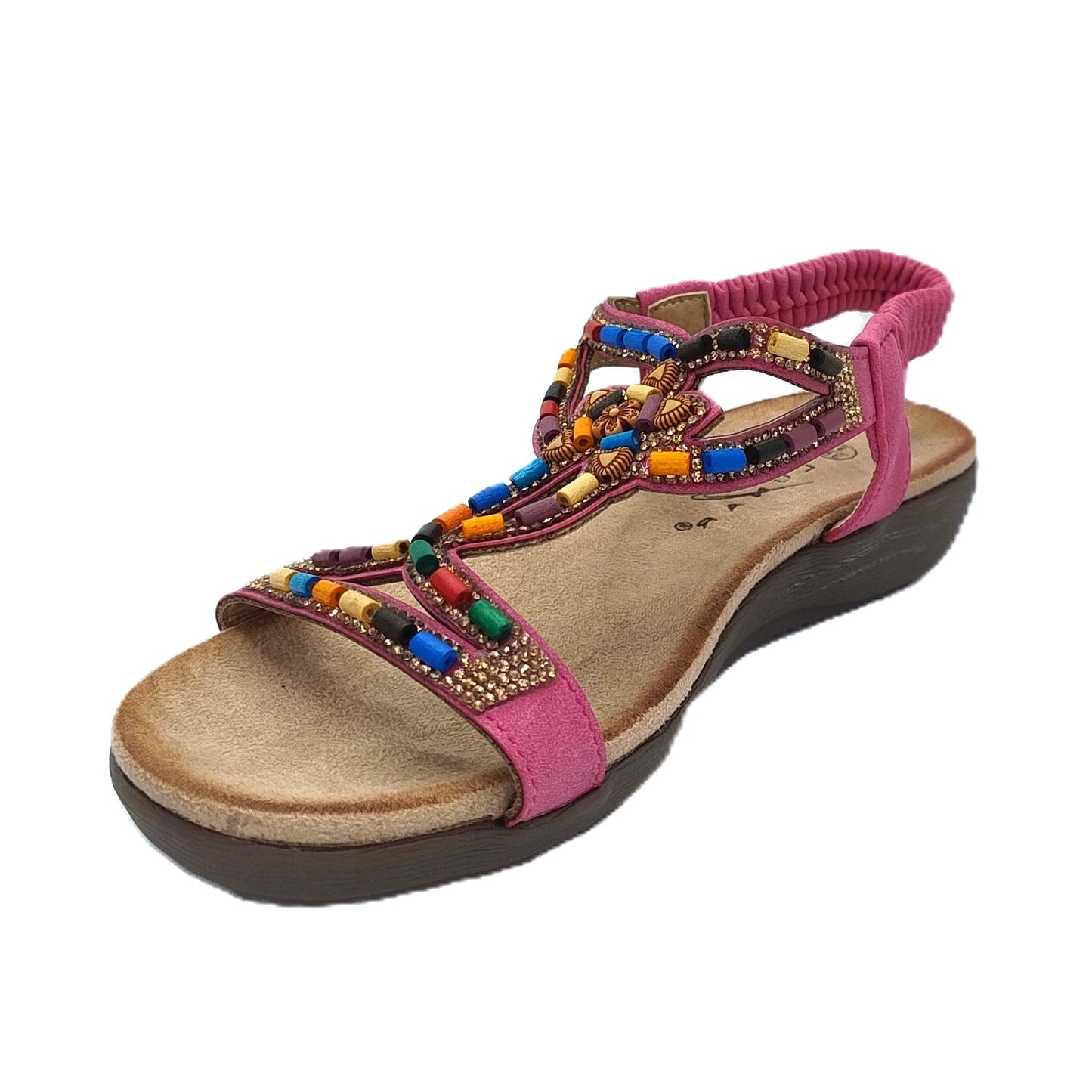 Lunar Mariella Women's Beaded Sandal Pink