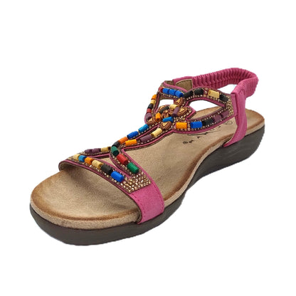 Lunar Mariella Women's Beaded Sandal Pink